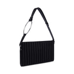 Clutch in fresco di lana gessato WB322 ES0080D999 DONDUP 
