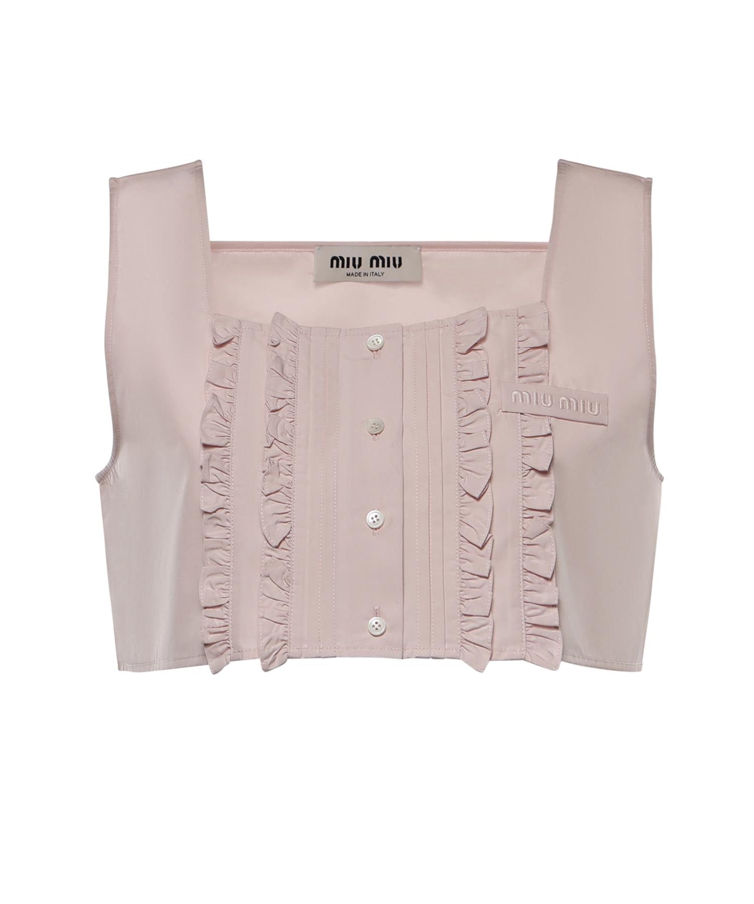 Top in popeline MT2245 10RGF0E18 MIU MIU 