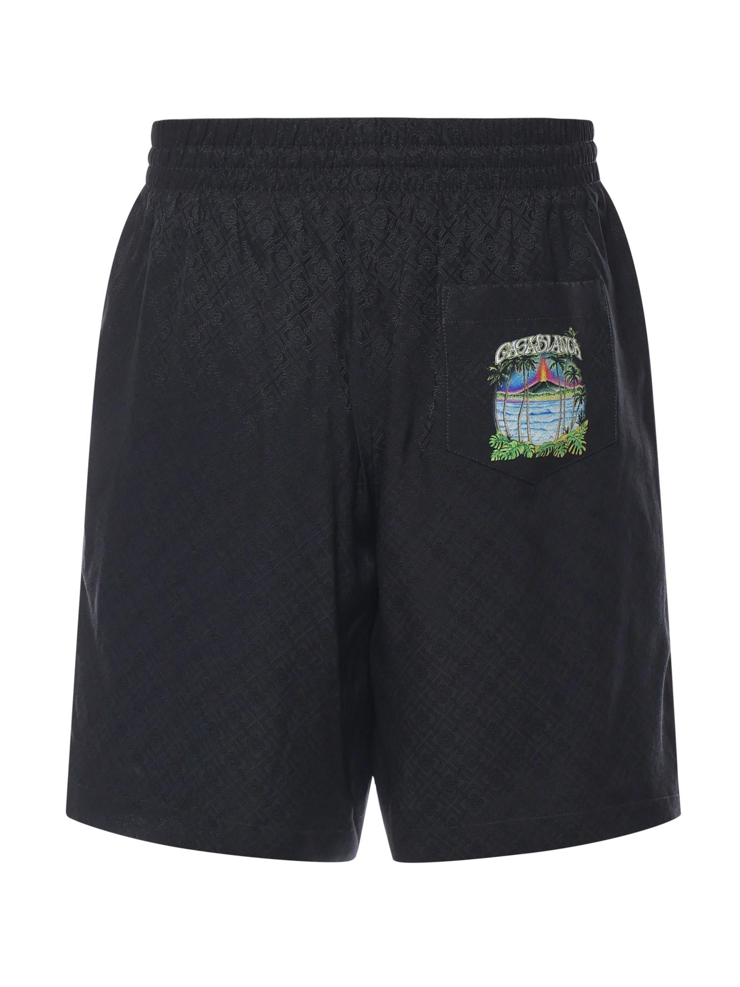 Shorts in seta con logo MSP26TR399 08 CASABLANCA 