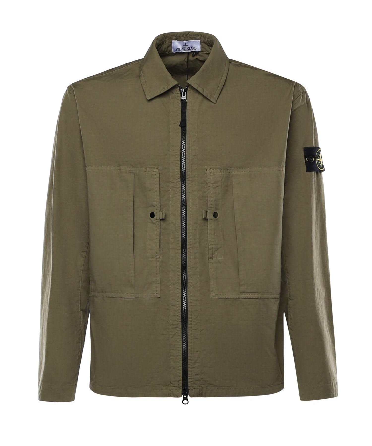 Overshirt in cotone con logo L1S151200005 S0298V005G STONE ISLAND 