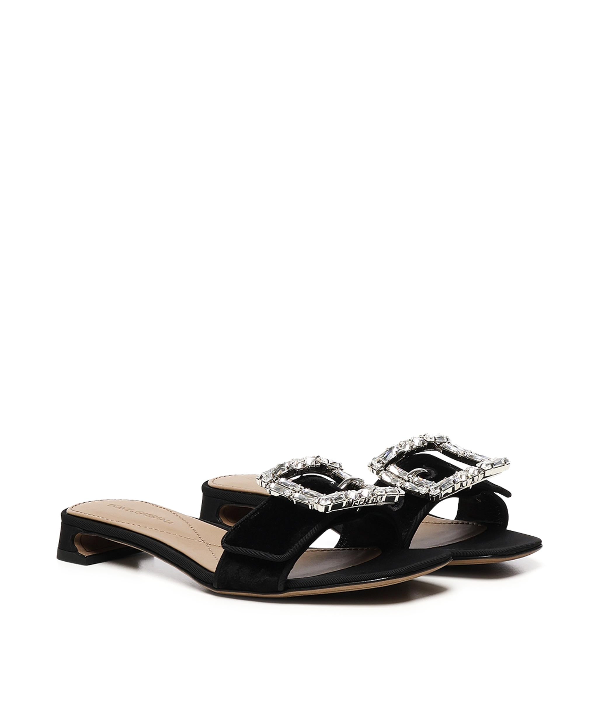 Sandali con fibbia gioiello CR1783 A9S2080999 DOLCE & GABBANA 