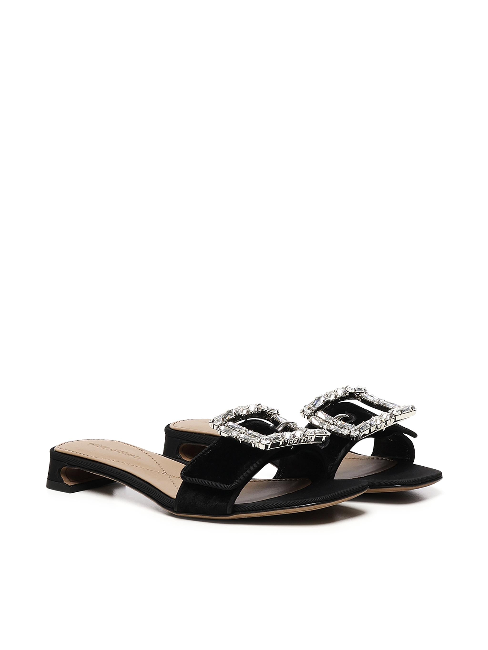 Sandali con fibbia gioiello CR1783 A9S2080999 DOLCE & GABBANA 