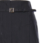 Pantaloni in lana gessata FR6673 AW7IF0QG3 FENDI 