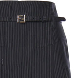 Pantaloni in lana gessata FR6673 AW7IF0QG3 FENDI 