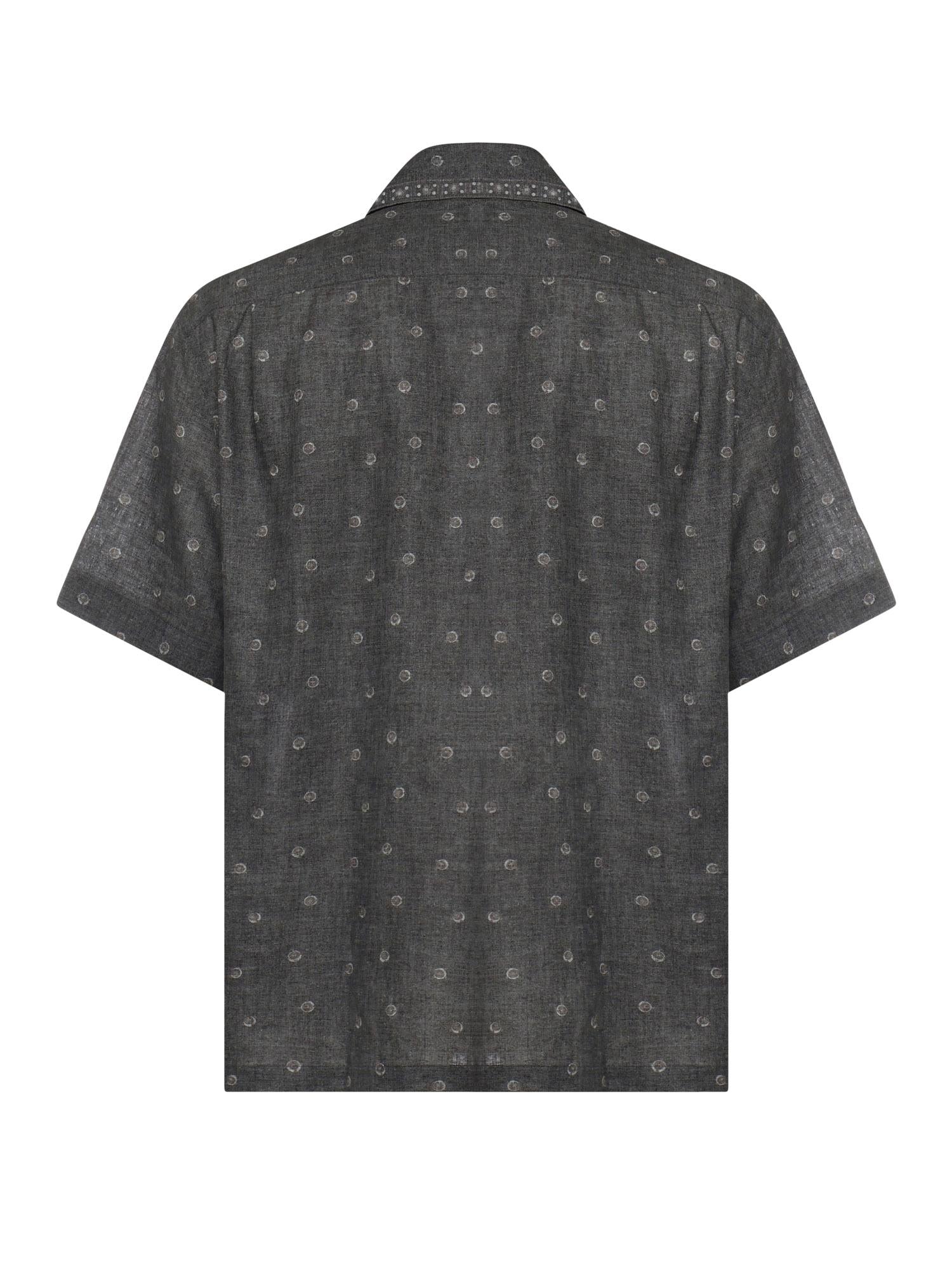 Camicia da bowling in lino e cotone M75CAMK09TES0M217 22 ELEVENTY 