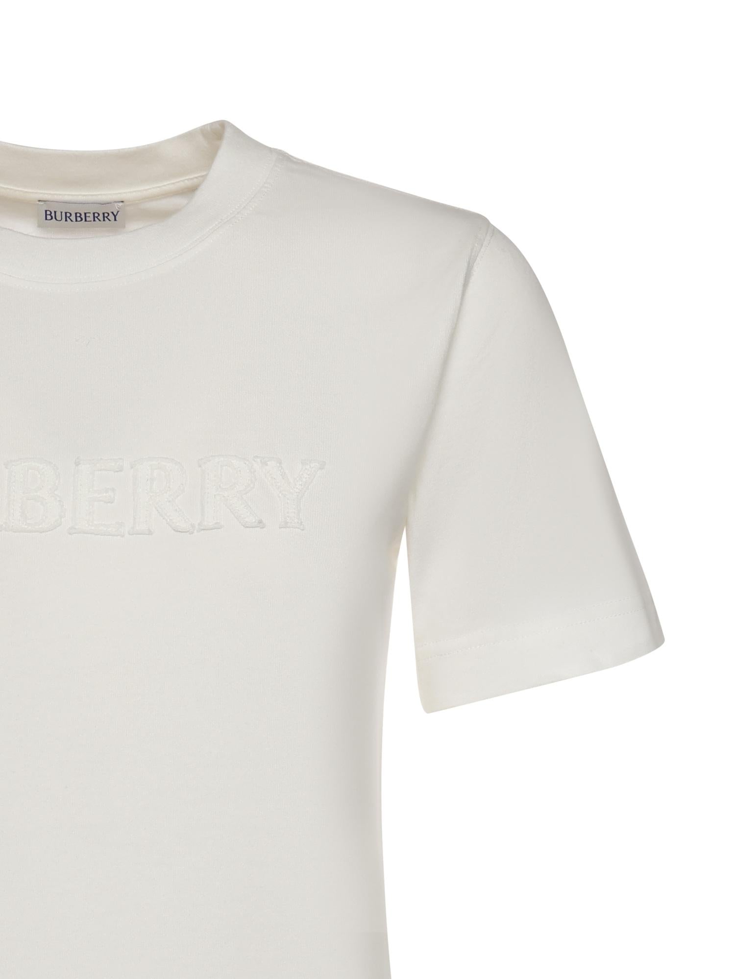 T-shirt in cotone con logo 8118966 B7078 BURBERRY 