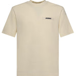 T-shirt in cotone con logo TSM00133AJ00226 150 JACQUEMUS 