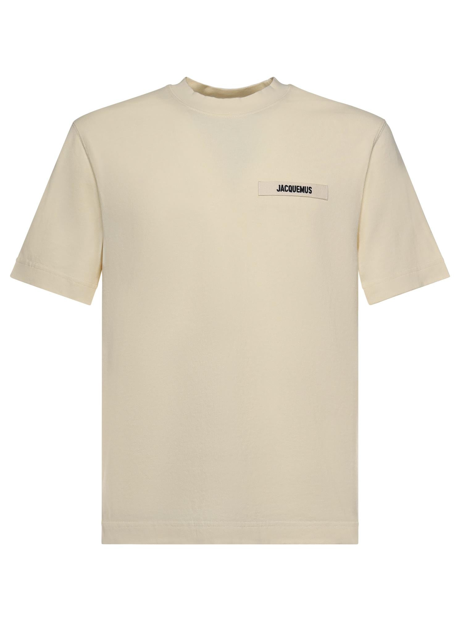 T-shirt in cotone con logo TSM00133AJ00226 150 JACQUEMUS 