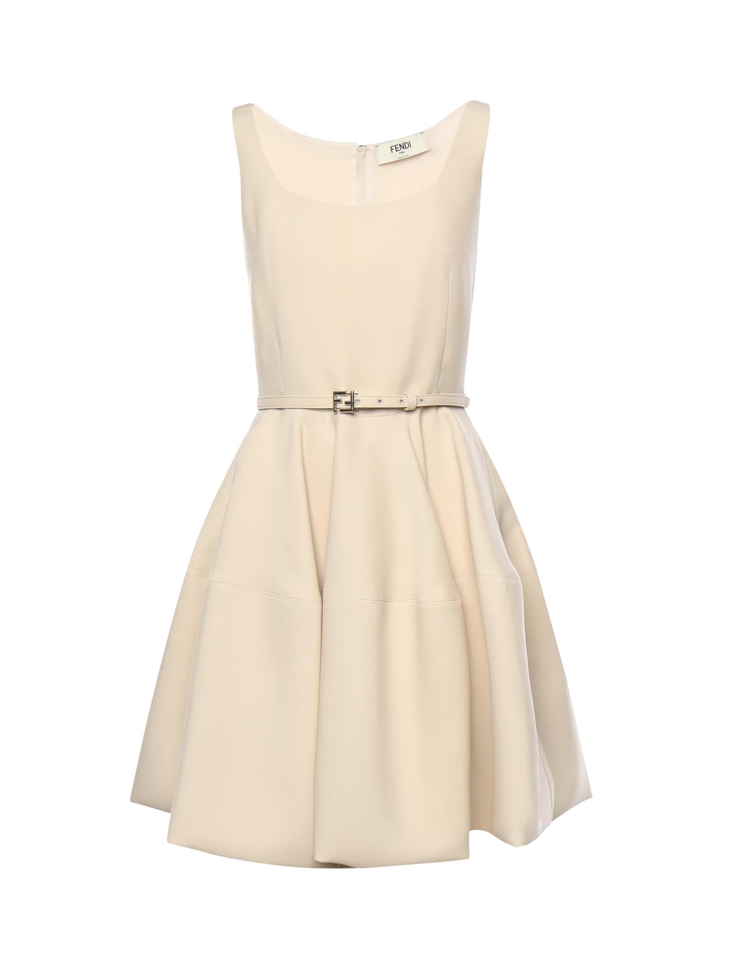 Mini abito in misto lana e seta FDD497 AC4GF1I1G FENDI 