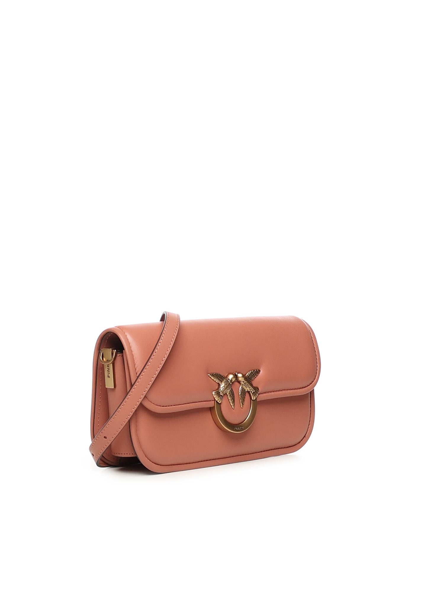 Borsa a tracolla piccola Love Bag Box in nappa<BR/> 105083 A26LL21Q PINKO 