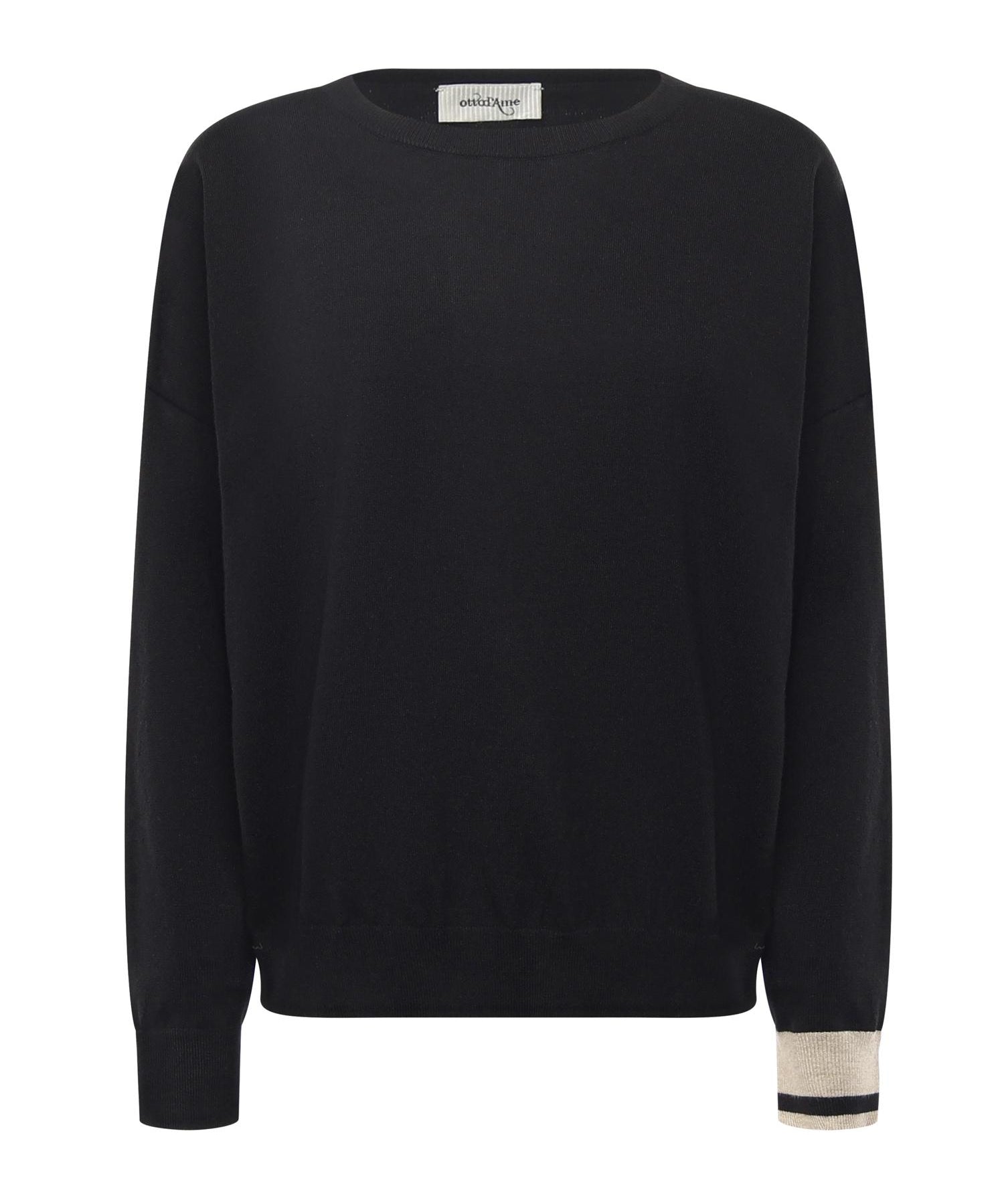 Maglia in viscosa DK9207 NERO OTTOD'AME 