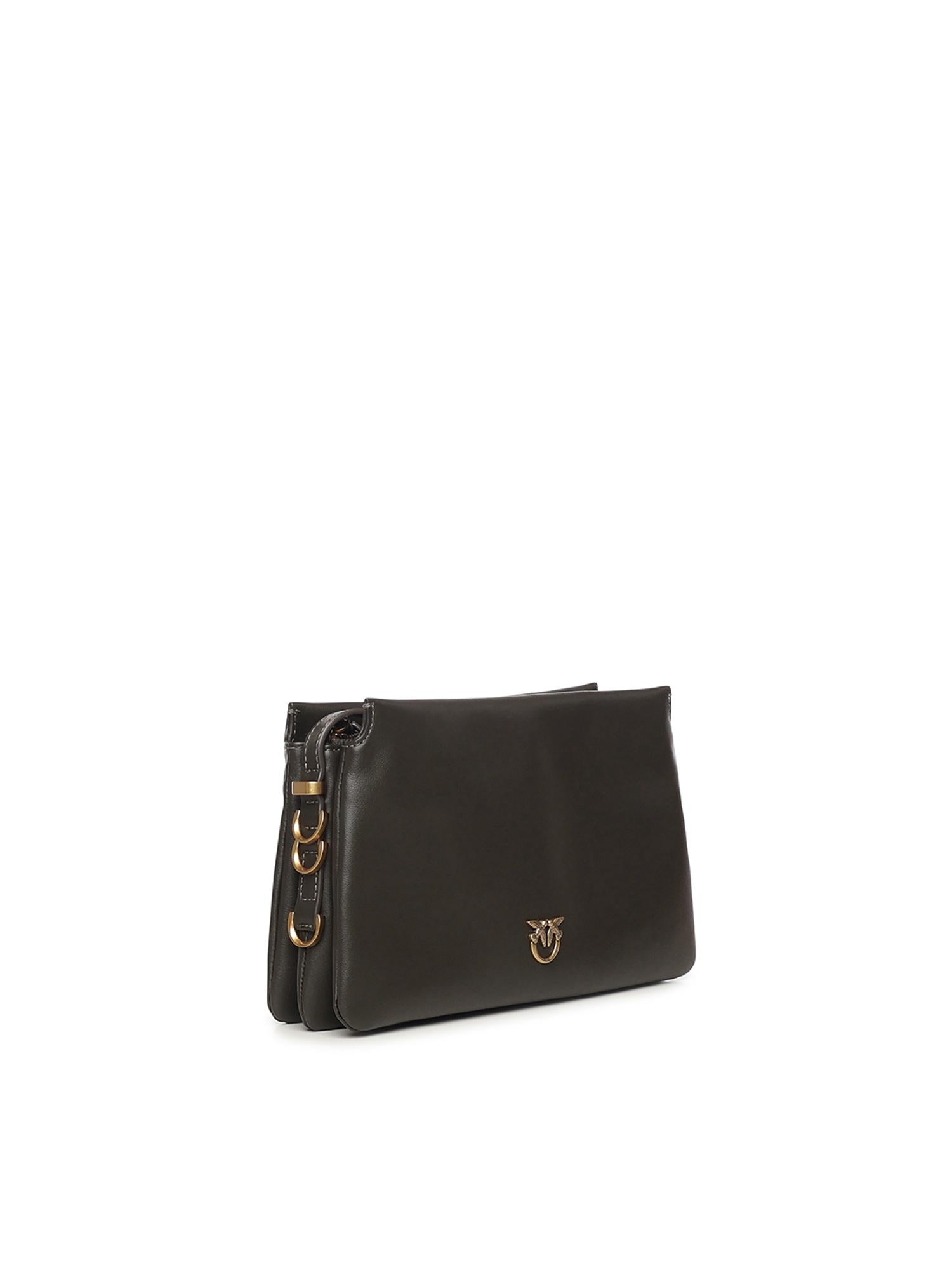 Borsa a tracolla Mini One, Two, Three Bag in pelle 105883 A0QOK35Q PINKO 