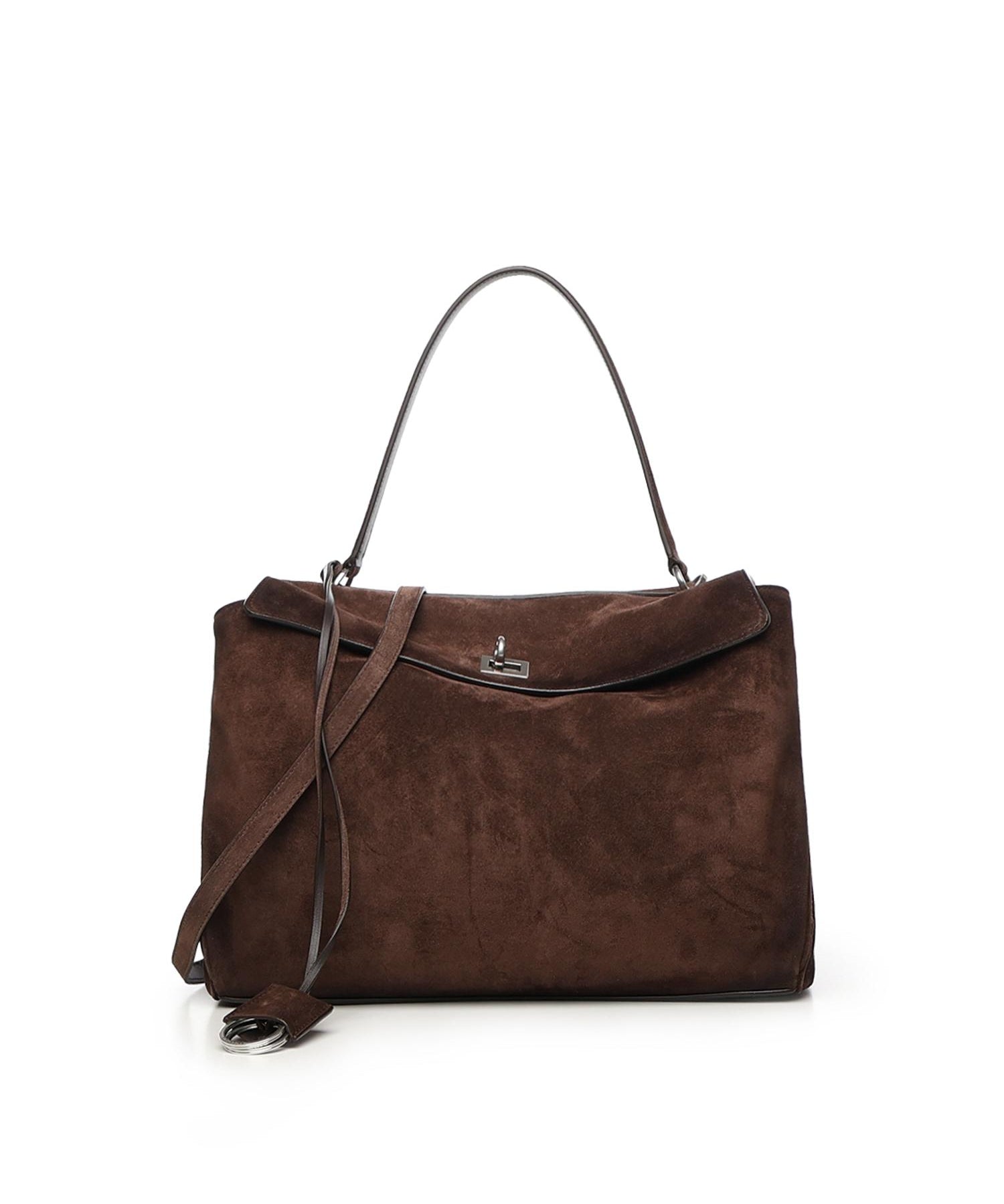 Borsa Rodeo media in pelle di vitello scamosciata 789772 2AB4G2308 BALENCIAGA 