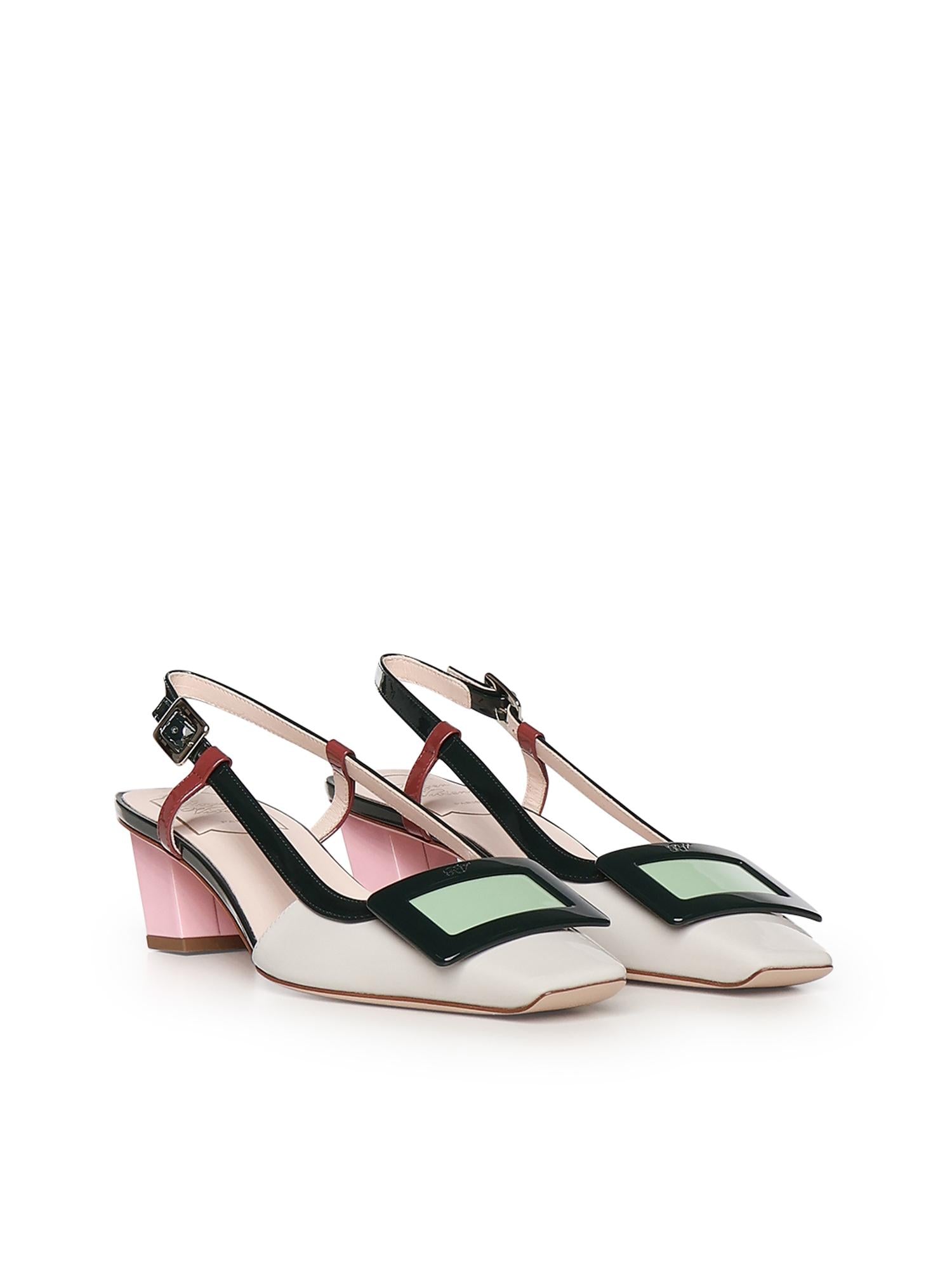 Décolletés Slingback Belle Vivier in vernice RVW00625601D1P SQ17 ROGER VIVIER 