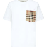 T-shirt con tasca 'Check' 8103971 A1464 BURBERRY 
