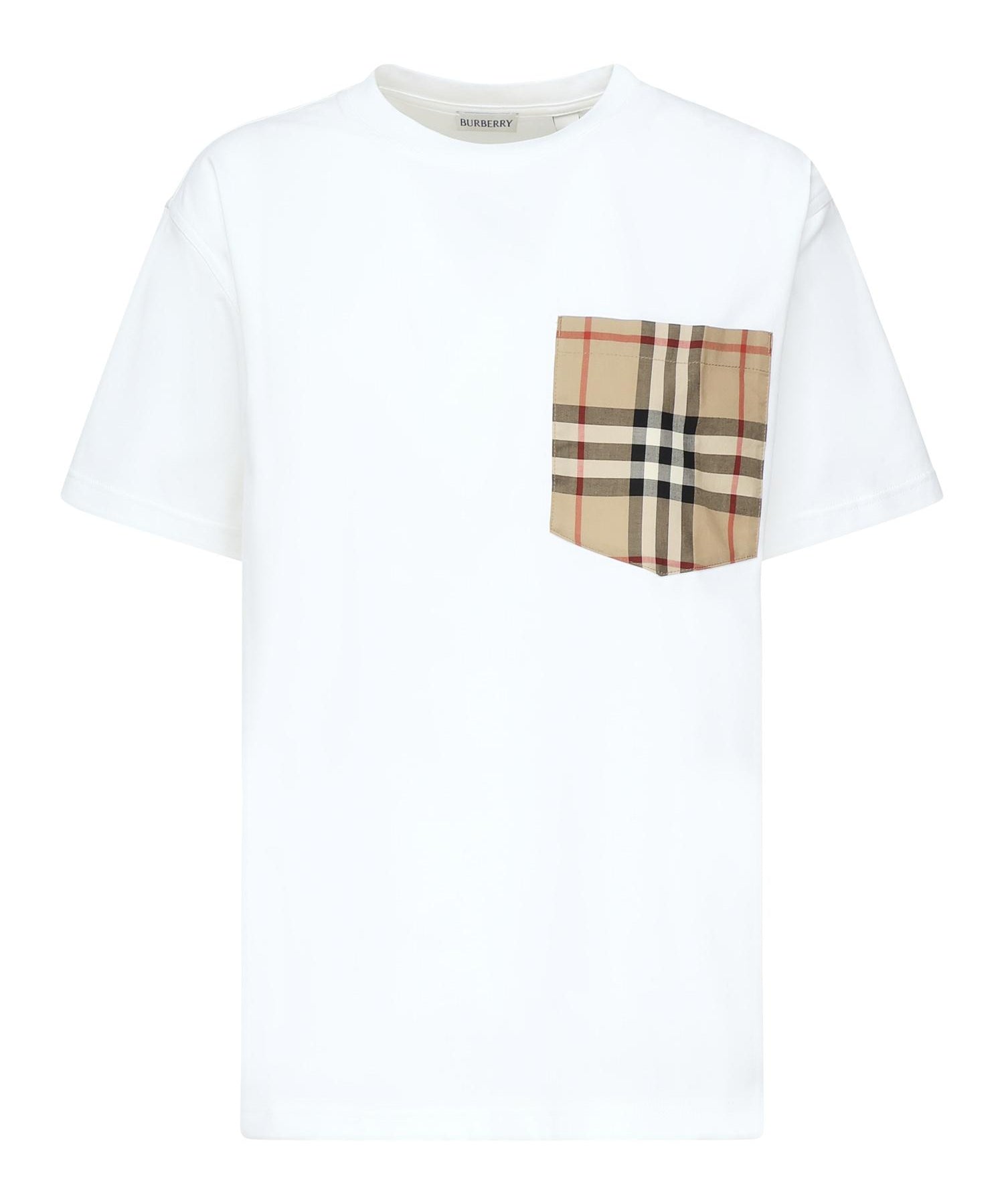 T-shirt con tasca 'Check' 8103971 A1464 BURBERRY 