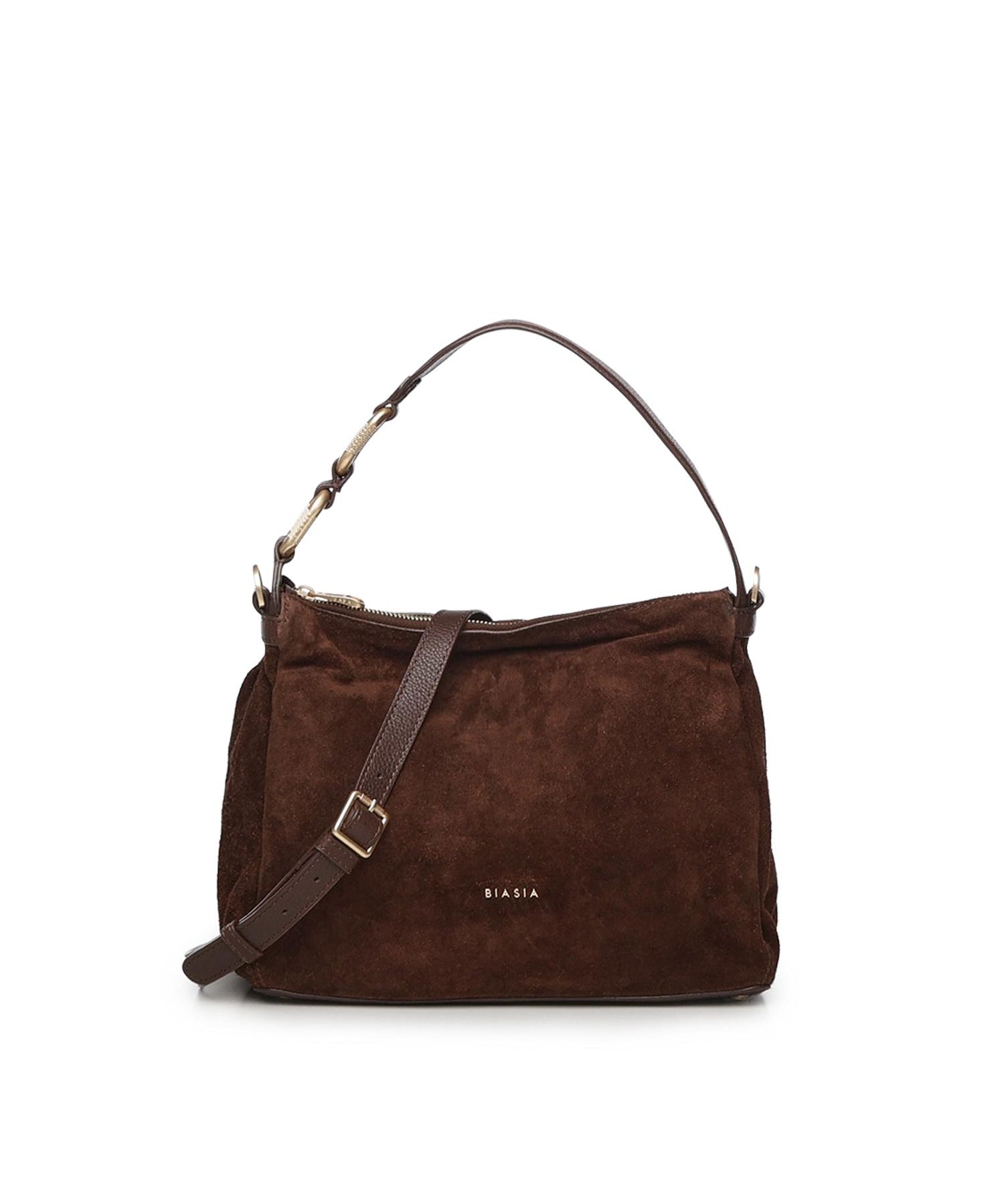 Borsa a spalla in camoscio BIBP9DP01C TESTA DI MORO BIASIA 
