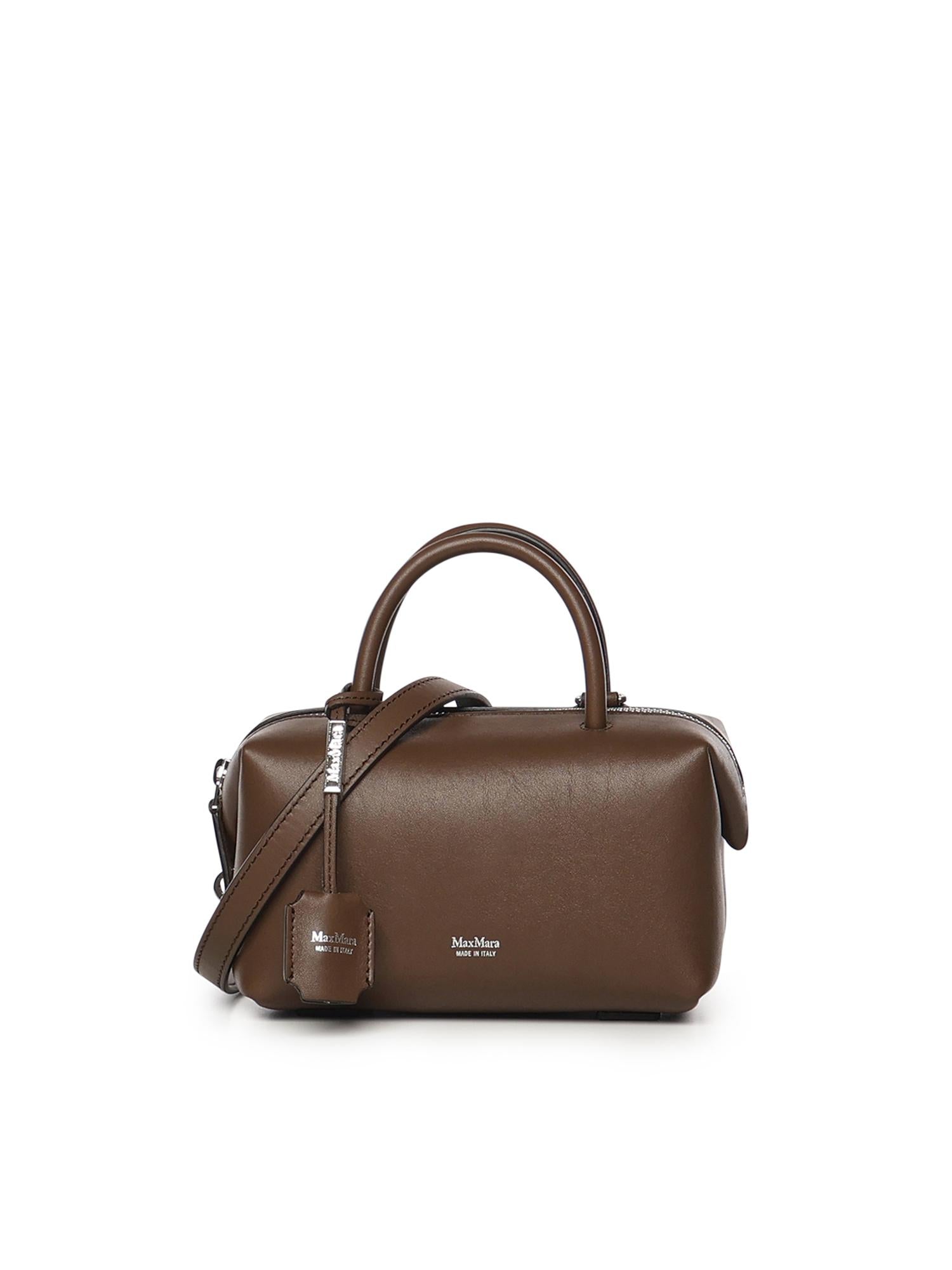 Bauletto in pelle con logo 2614511031600 029 MAX MARA 