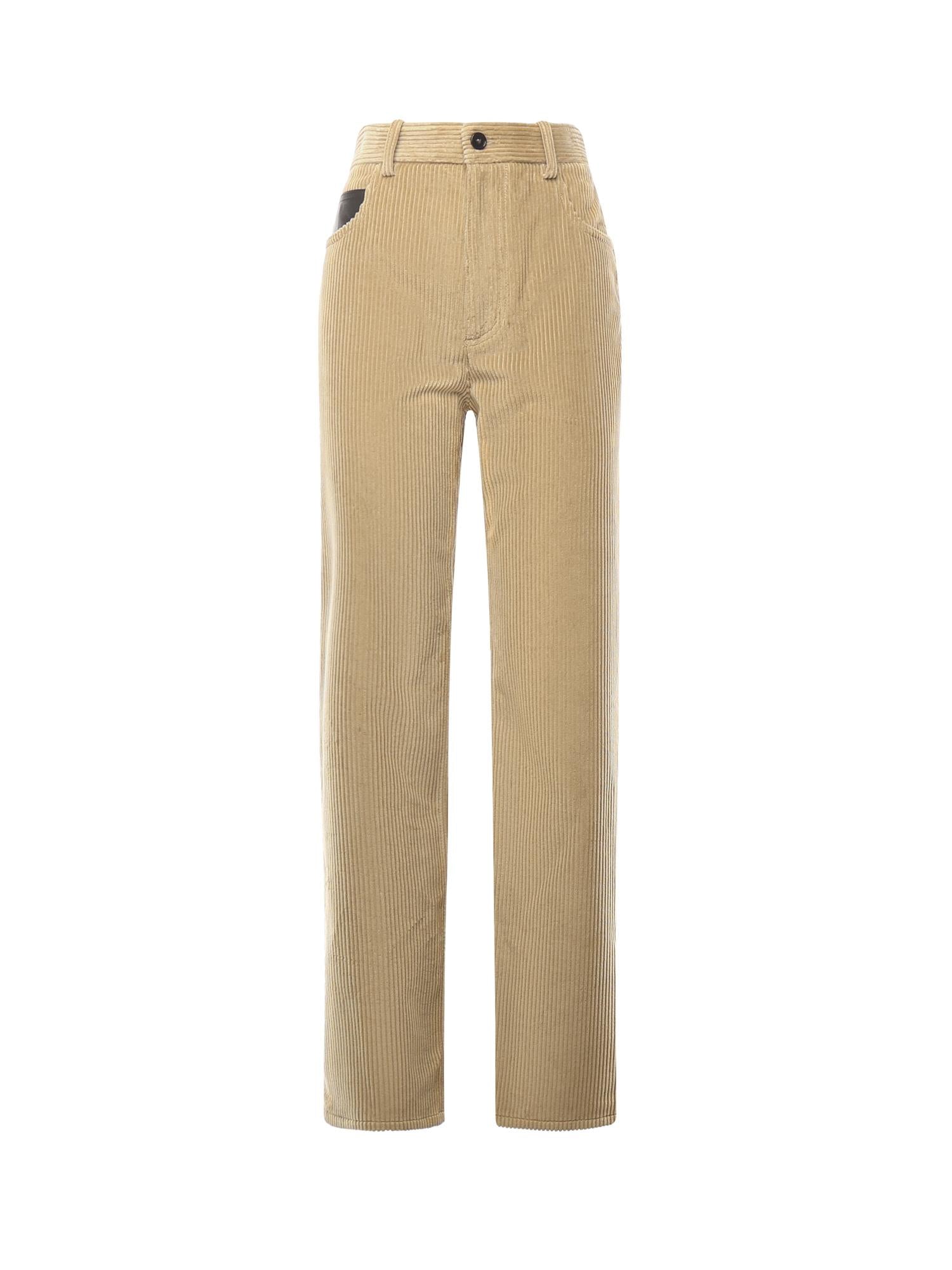 Pantaloni in velluto di cotone a coste 845554 V4CY01434 BOTTEGA VENETA 