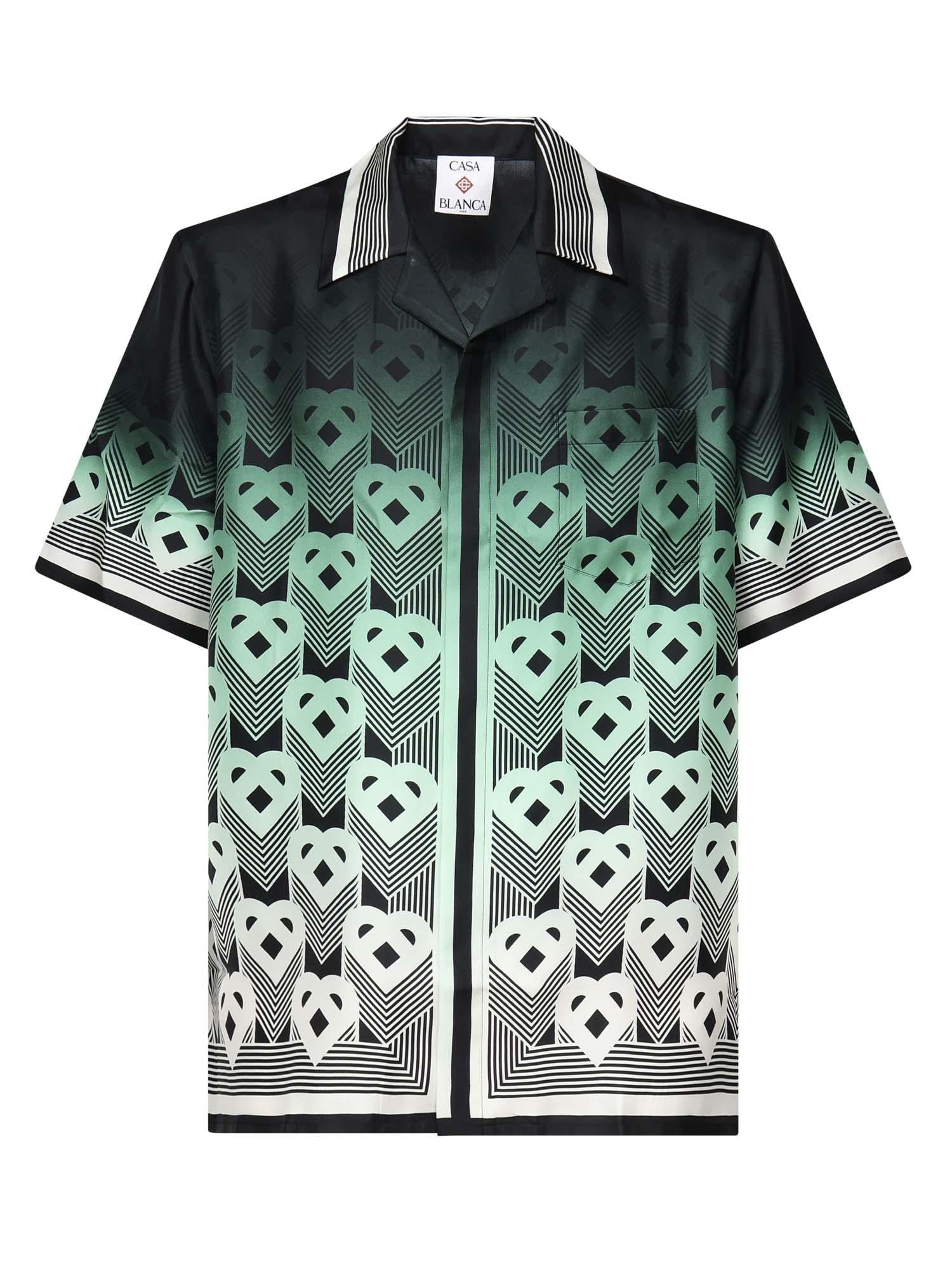 Camicia con monogram sfumato in seta MPF25SH00304  CASABLANCA 