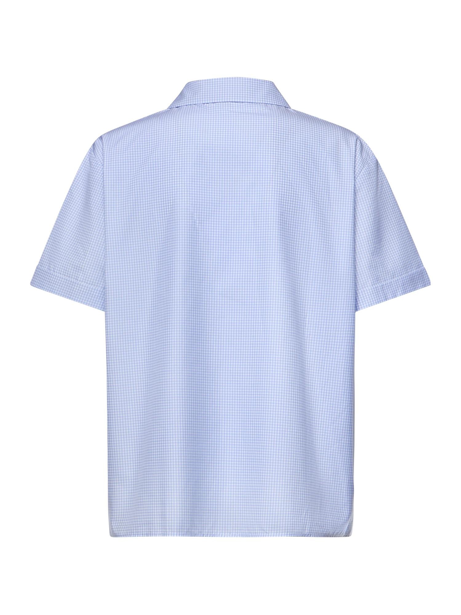 Camicia in vichy con logo MK2048 197IF0UB3 MIU MIU 