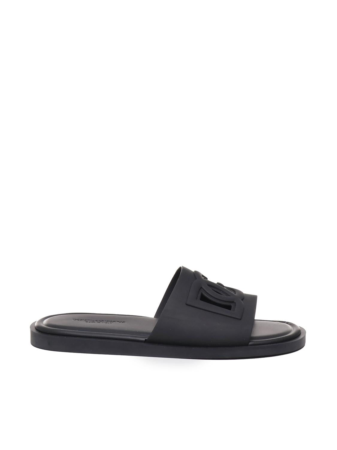 Slide beachwear con logo DG CS2215 AN99480999 DOLCE & GABBANA 