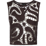 Top smanicato crochet geometrico 106438 A354M05 PINKO 