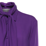 Camicia con sciarpa in georgette di seta 872329 TUN135210 BALENCIAGA 