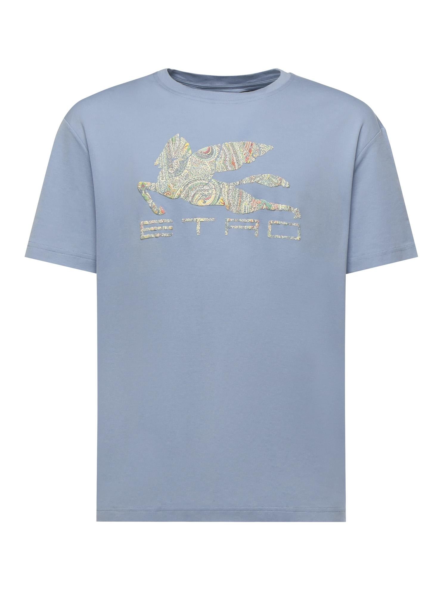 T-shirt in cotone con stampa logo MRMA0002 AK981F3981 ETRO 
