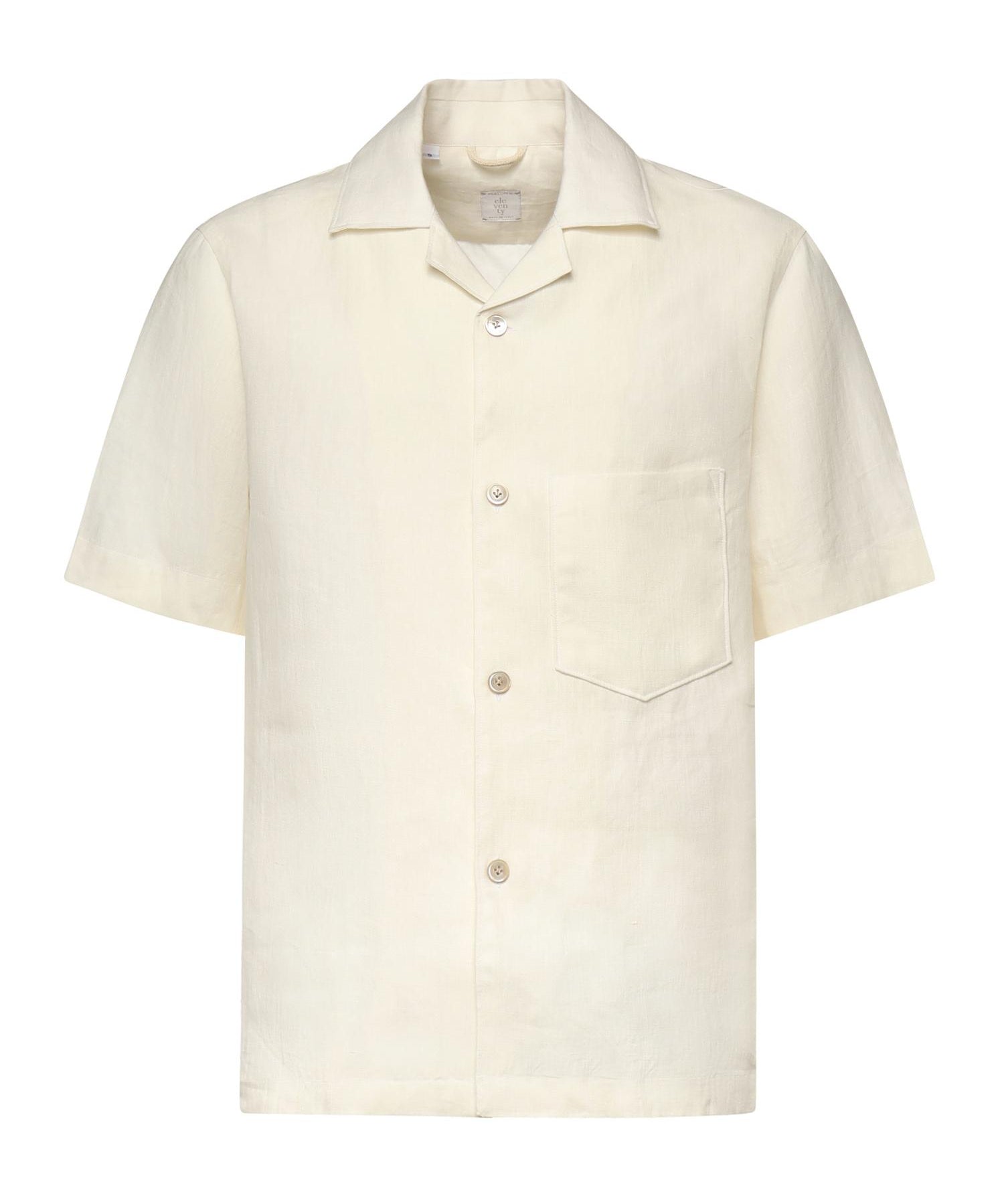 Camicia da bowling in lino M75CAMK09TES0I139 01NN ELEVENTY 