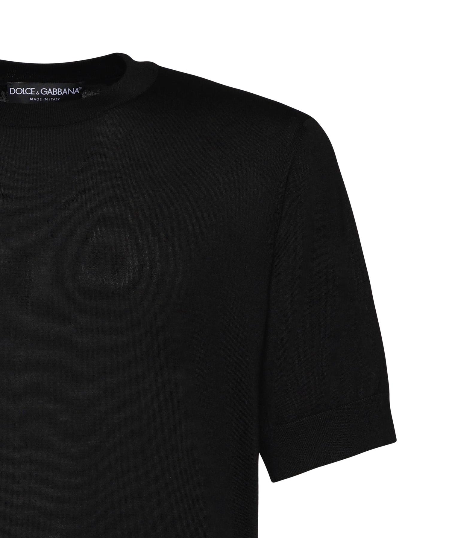 Maglia girocollo in seta GXX03Z JBSO5N0000 DOLCE & GABBANA 