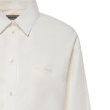 Camicia Classica in popeline di seta e organza di cotone 872318 TUM189000 BALENCIAGA 