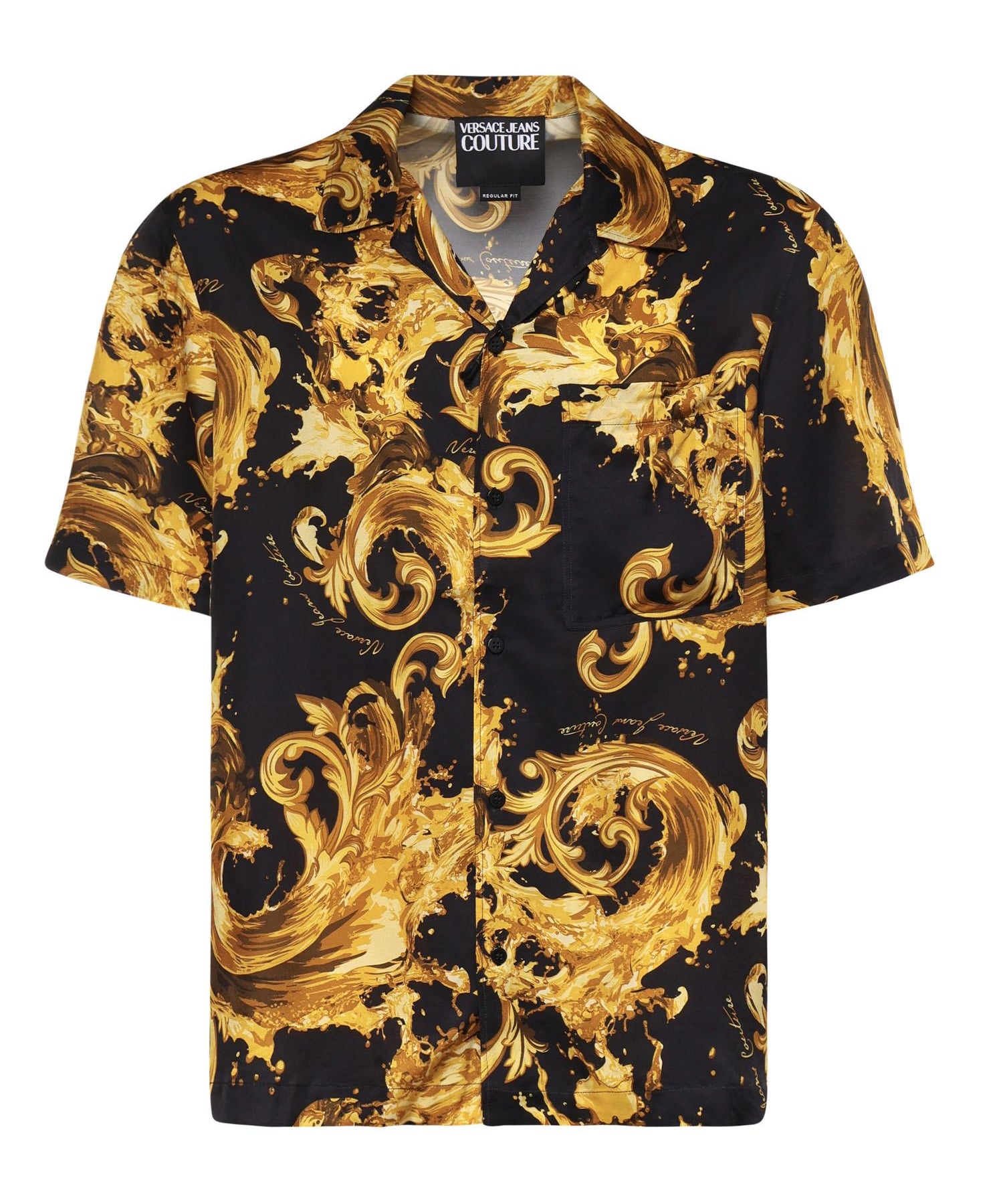 Camicia in twill di viscosa con stampa 80GAL2B0 NS757G89 VERSACE JEANS COUTURE 