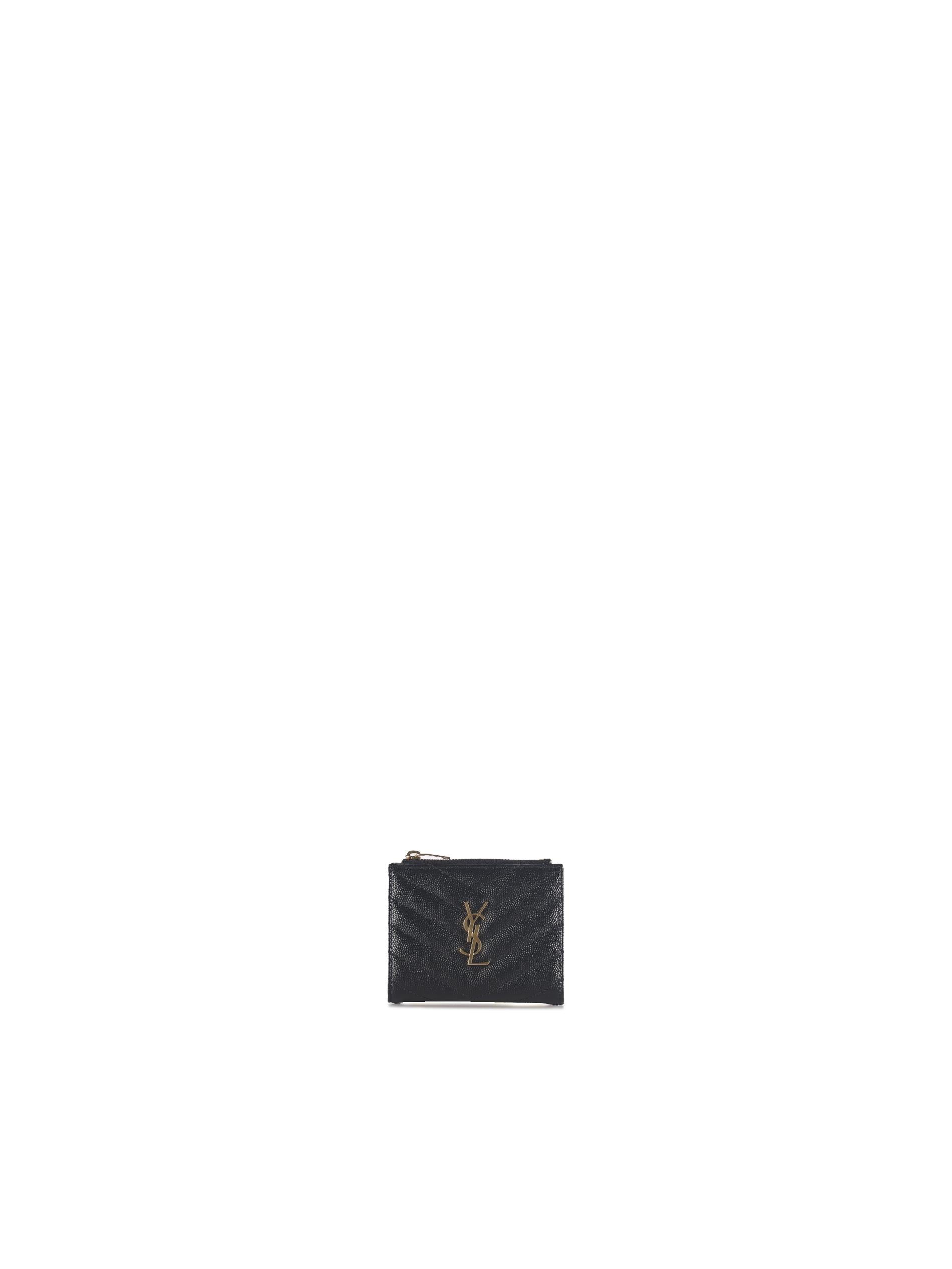 Portafogli bi-fold cassandre matelassè 575879 BOW011000 SAINT LAURENT 