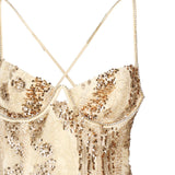 Mini abito Opal CD2819 GOLD FOR LOVE & LEMONS 