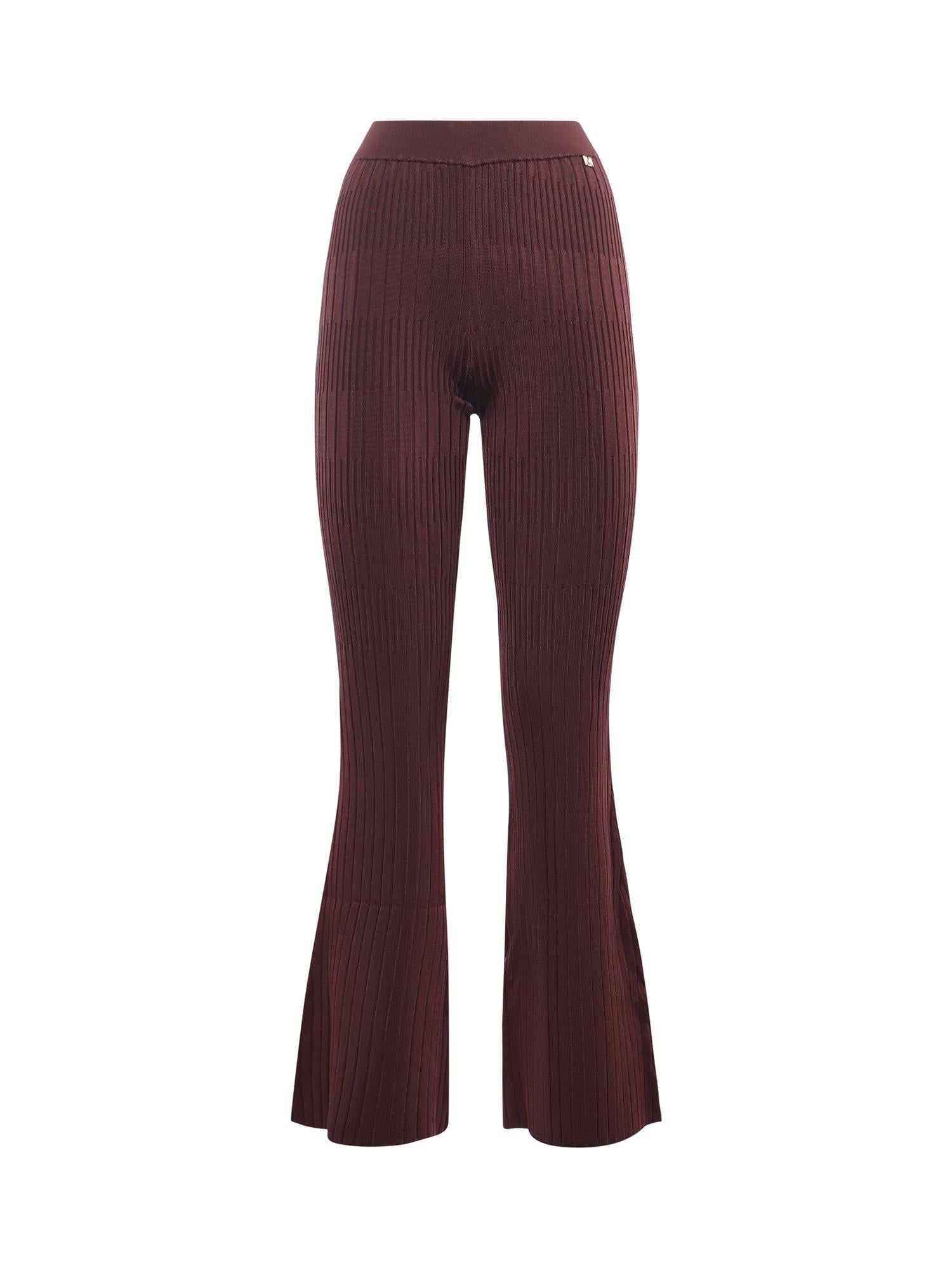 Pantalone palazzo in maglia a costine 5YGB29 5881ZRGP MARCIANO BY GUESS 