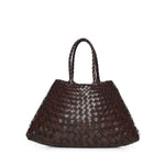 Borsa Santa Croce small in pelle 8893 DK BROWN DRAGON DIFFUSION 