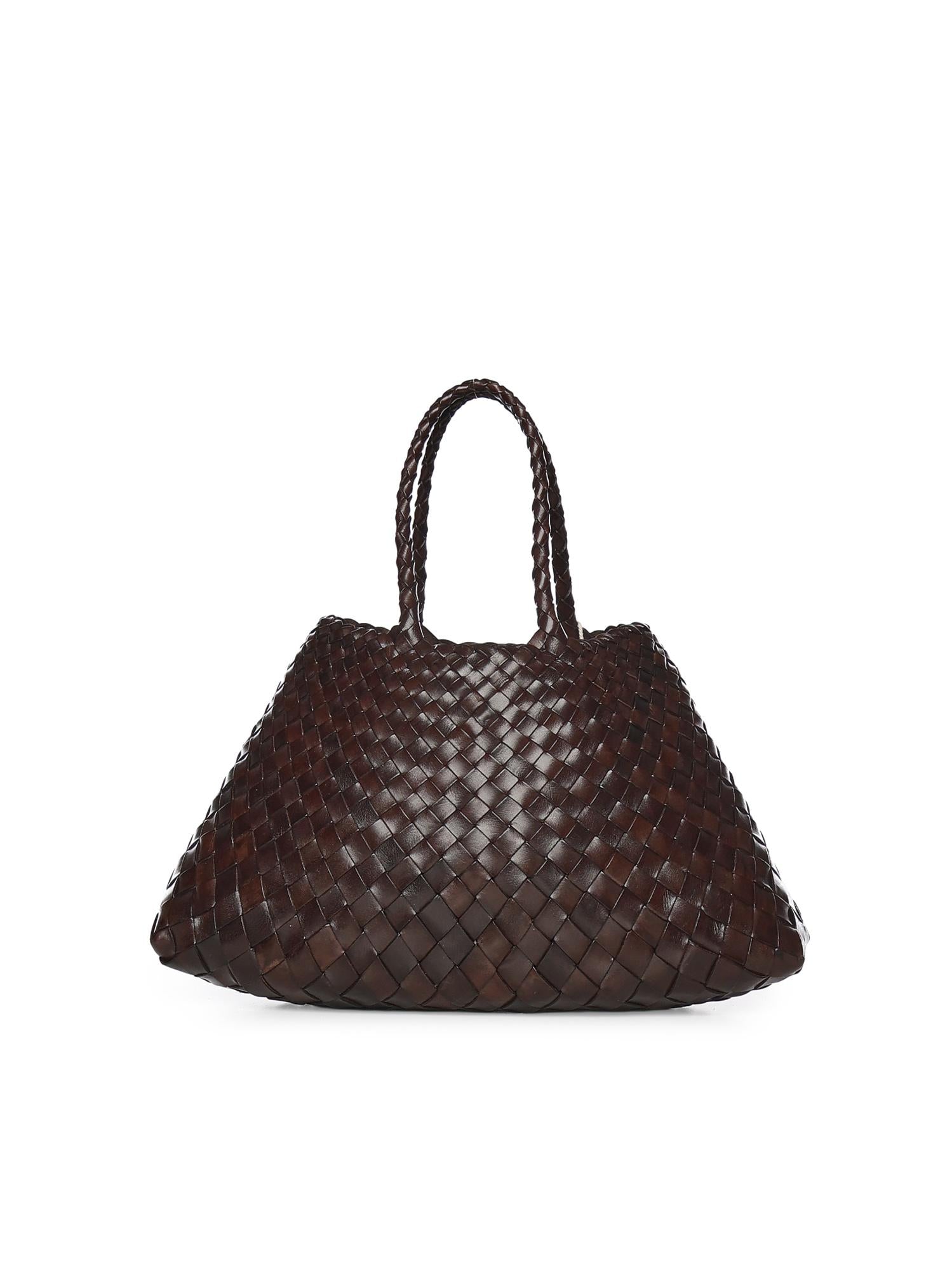 Borsa Santa Croce small in pelle 8893 DK BROWN DRAGON DIFFUSION 