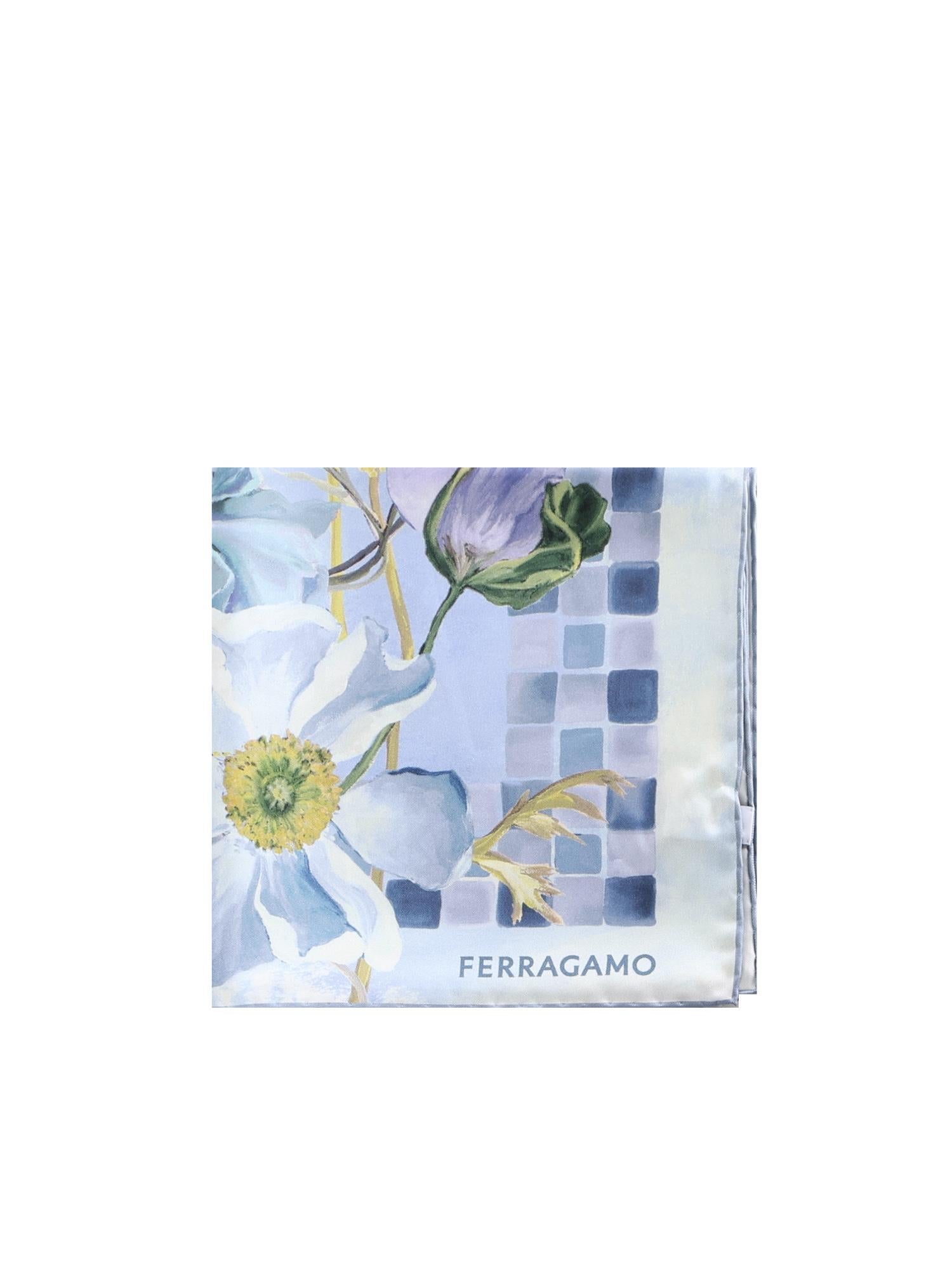 Foulard in seta con stampa 310207 785305003 FERRAGAMO 