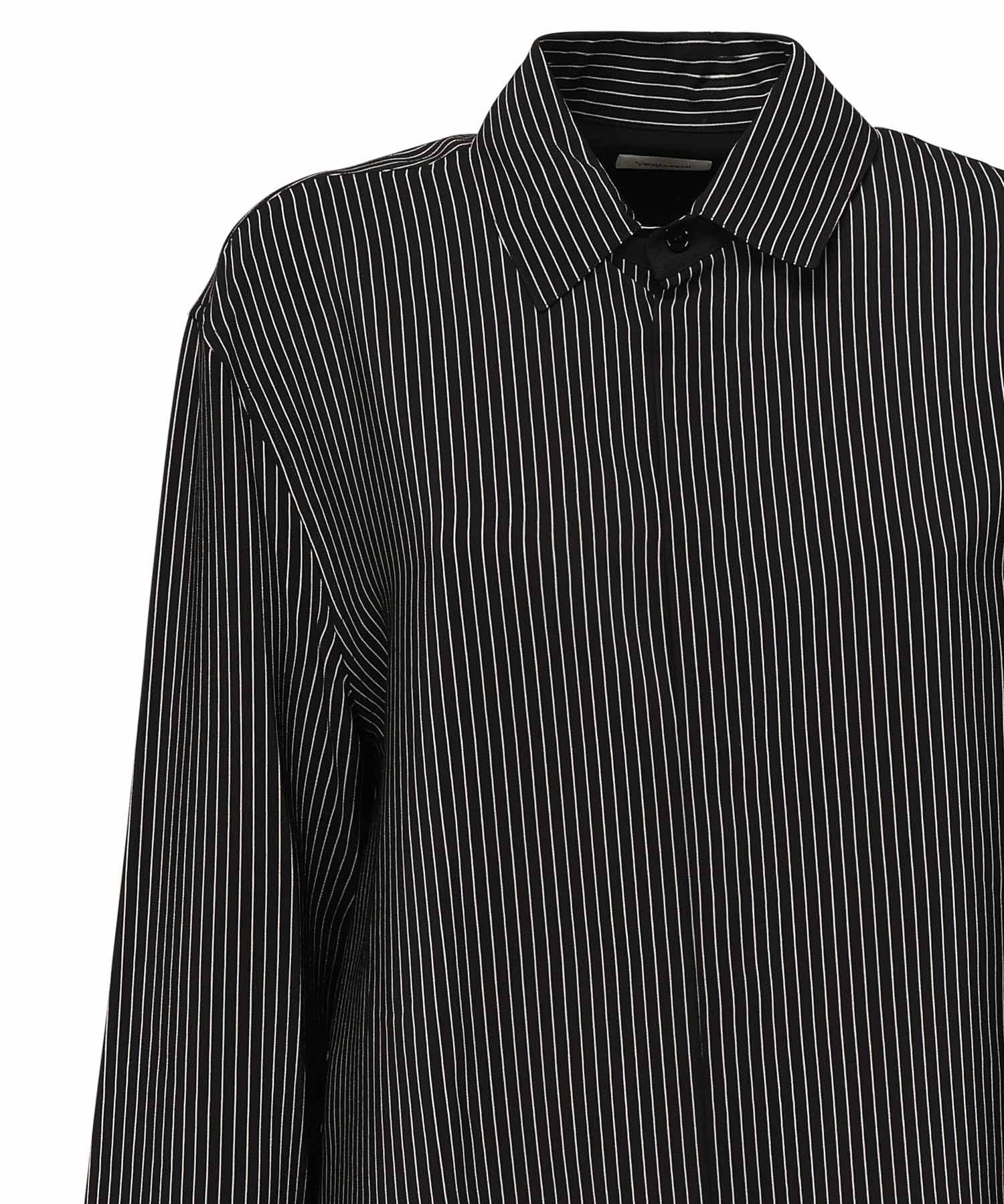 Camicia a righe in seta 823656 Y4K761095 SAINT LAURENT 