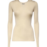 Maglia girocollo in seta MML01C 18BQF0036 MIU MIU 