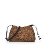 Clutch a spalla piccola in suede con stampa leopardata 105907 A32AM35Q PINKO 