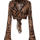 Top Wynn con stampa zebra TM170949B TNC130856 THE ANDAMANE 