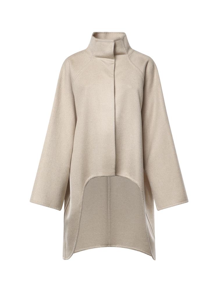 Cappotto asimmetrico in cashmere double face AA9M1207T500D 110 ALAIA 