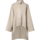 Cappotto asimmetrico in cashmere double face AA9M1207T500D 110 ALAIA 