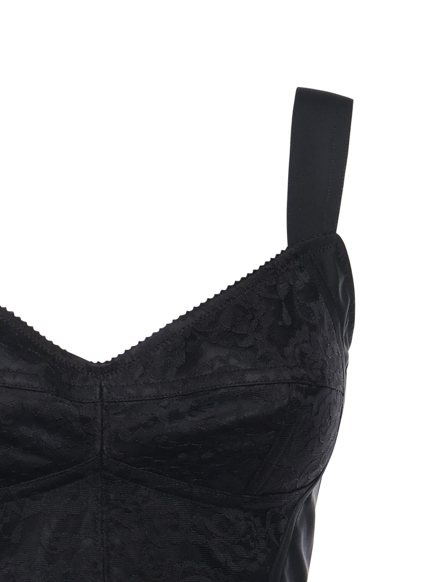 Top bustier in guaina jacquard e pizzo F7T19T GDCLQN0000 DOLCE & GABBANA 