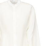 Camicia arrotondata in misto lino AA9C0988W069B 000 ALAIA 