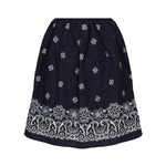 Gonna in popeline fiammato con stampa<BR/> MG2425 17X0F022X MIU MIU 