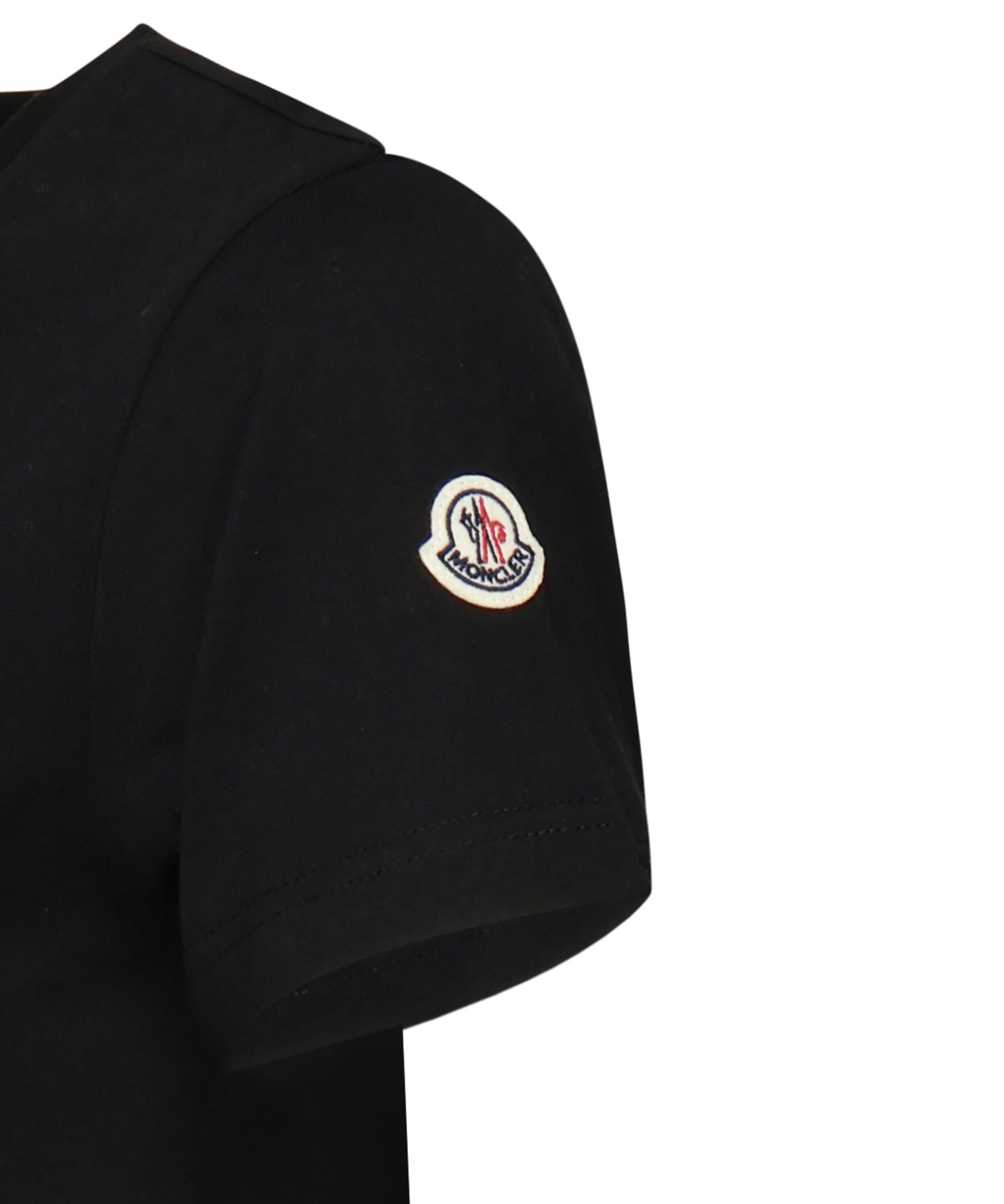 T-shirt in jersey di cotone con patch logato K10938C73200 V8058999 MONCLER 