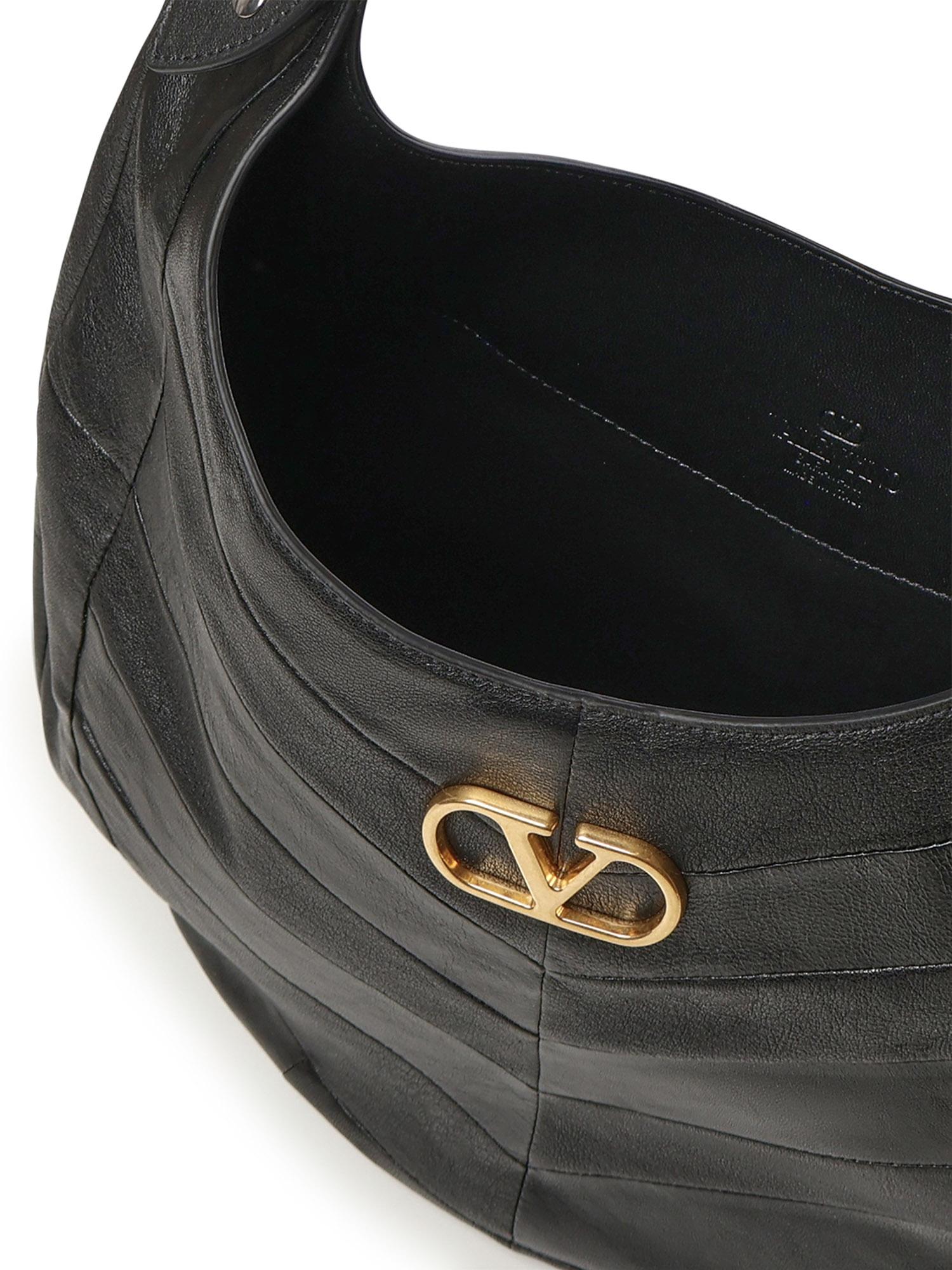 Borsa hobo in nappa motivo chevron 7W0B0S29 GHA0NO VALENTINO GARAVANI 